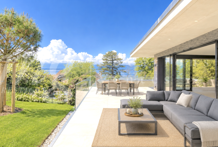 SUPERBE MAISON CONTEMPORAINE NEUVE DE 280 m2 - AVEC VUE LAC !! LARGE TERRASSE - + PROCHE LAC & PLAGE